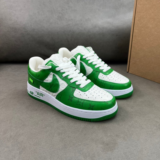 Louis Vuitton x Nike Air Force 1 Low By Virgil A White Green