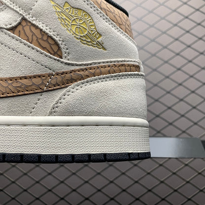 Air Jordan 1 Mid Brown Elephant