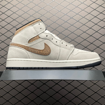 Air Jordan 1 Mid Brown Elephant