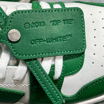 OFF-WHITE Out Of Office OOO Low Tops Green White