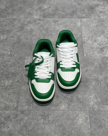 OFF-WHITE Out Of Office OOO Low Tops Green White