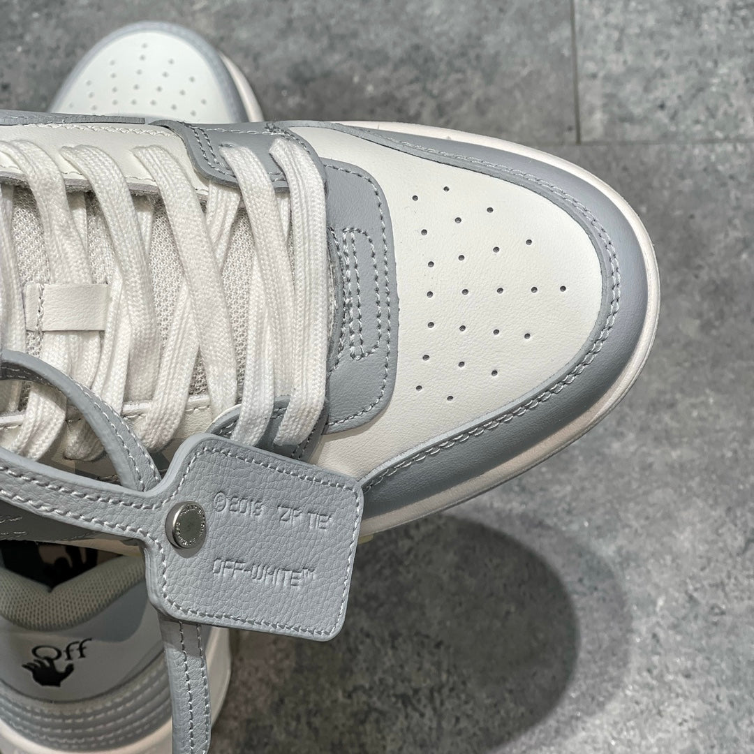 OFF-WHITE Out Of Office  OOO Low Tops Grey White