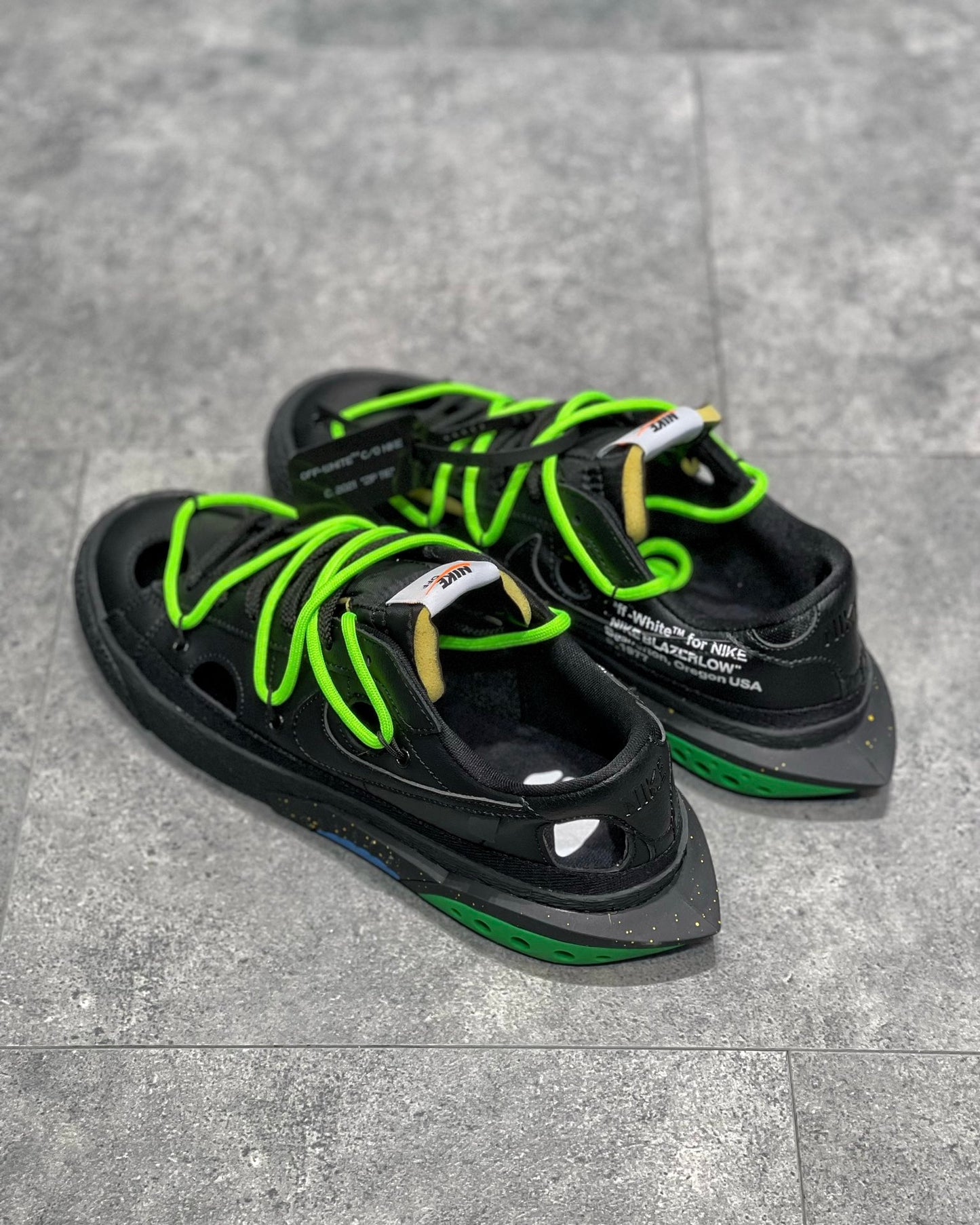 Nike Blazer Low Off-White Black Electro Green