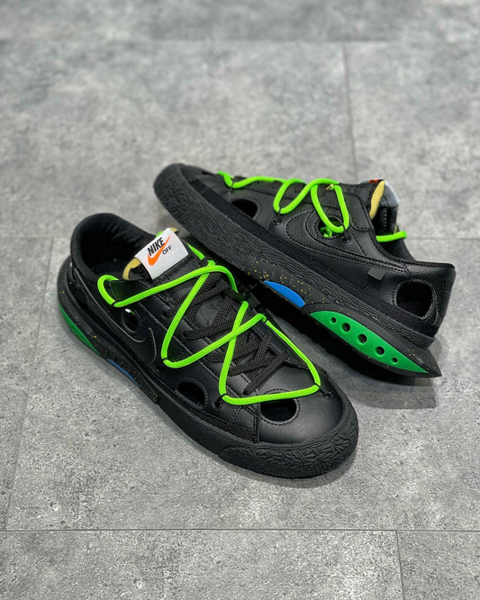 Nike Blazer Low Off-White Black Electro Green